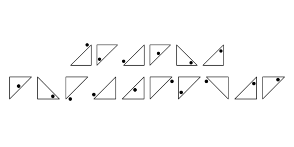 Vista previa del alfabeto Código 4 Triángulos