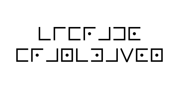 Vista previa del alfabeto Cifrado Francmasón