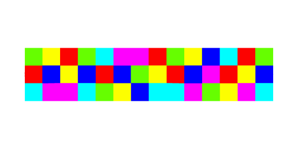 Vista previa del alfabeto HEXAHUE