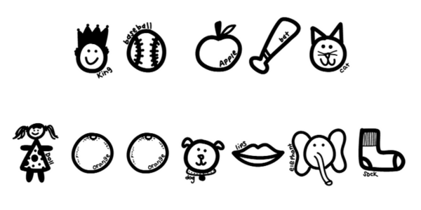 Vista previa del alfabeto KB ABC Doodles