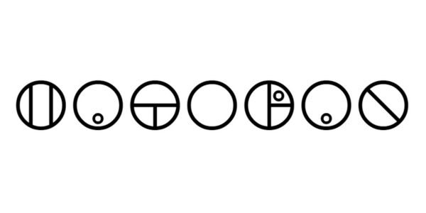 Vista previa del alfabeto Matoran