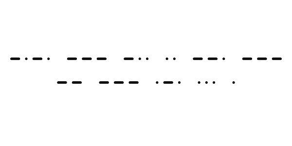 Vista previa del alfabeto Código Morse