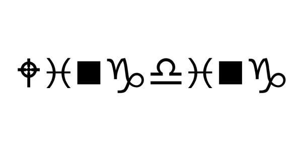 Vista previa del alfabeto Wingding